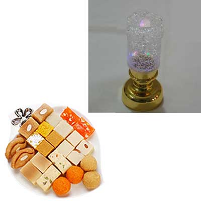 "LED Flameless candle ,500gms of Assorted sweet - Click here to View more details about this Product